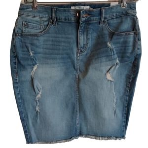 Torrid Denim Distressed  pencil skirt size 14